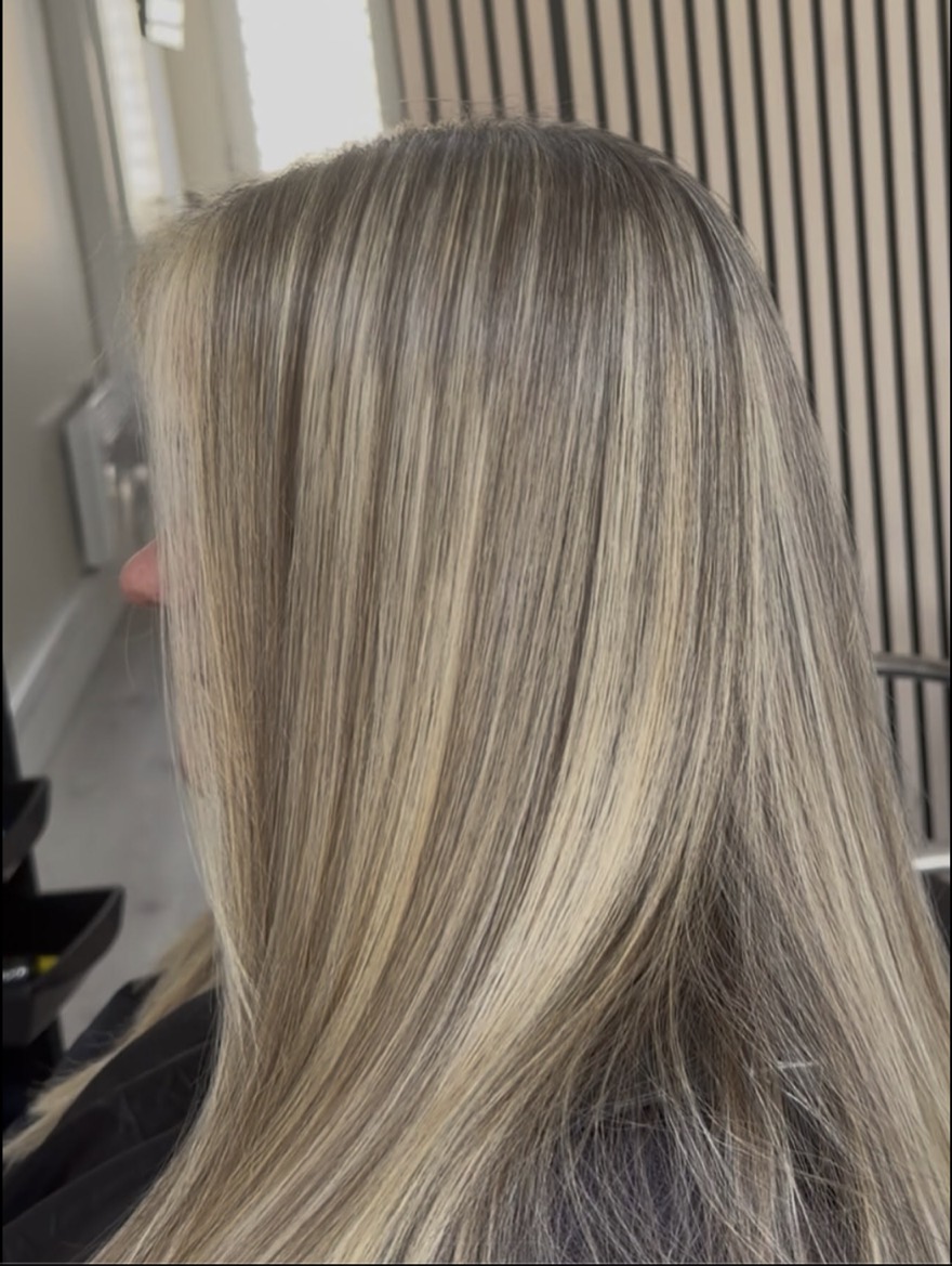 Soft multi-dimensional blonde hair colour